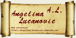 Angelina Lučanović vizit kartica